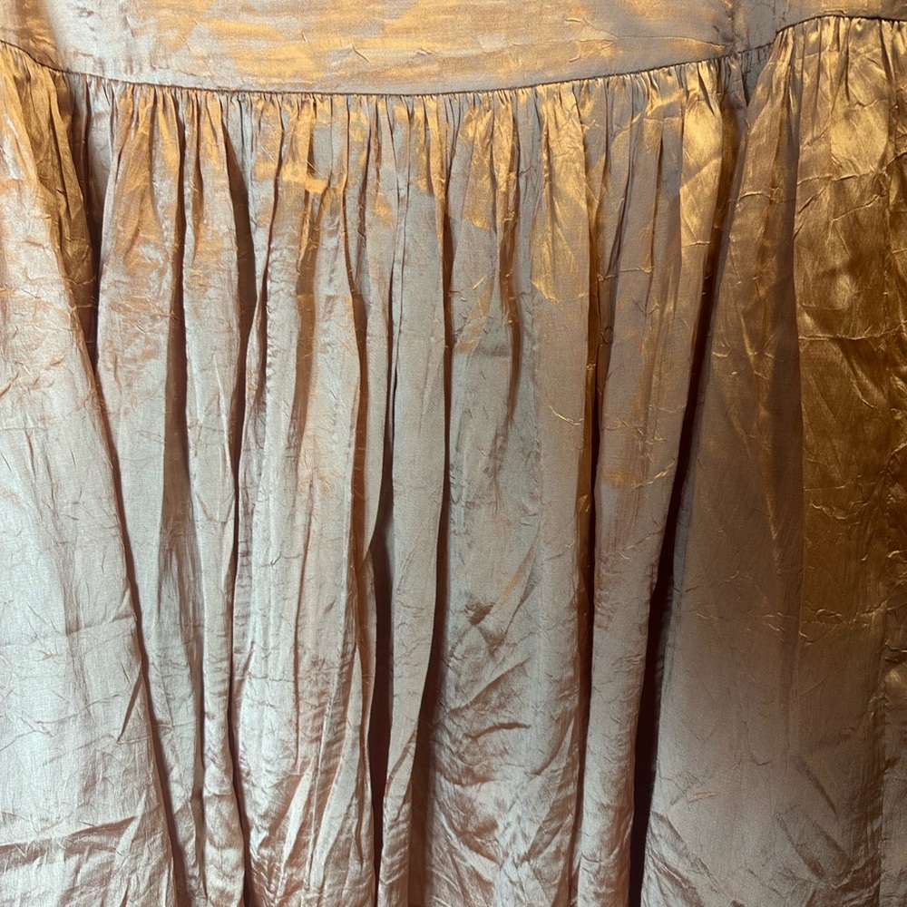 Talbots Shimmering Salmon A-Line Skirt YT3 - Picture 2 of 7